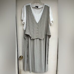 Vintage Vest Midi Dress